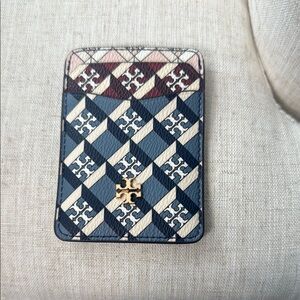 NWT Tory Burch Multicolor Geometric Card Holder